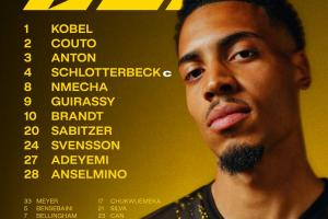 多特对阵霍芬海姆首发：吉拉西、阿德耶米在列，小贝林厄姆替补