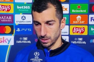 姆希塔良：输球很痛苦，我们拼搏了85分钟，这种点球无法解释