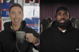 詹姆斯：亚当斯是最强壮的家伙 你需要全队协力才能跟他卡位抢板