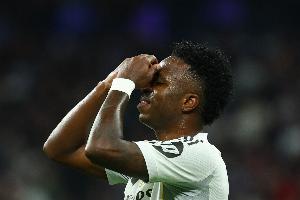 维尼修斯本赛季在进攻三区被犯规14次，五大联赛最多