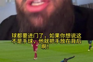 国米博主怒斥范戴克手球未判点：这是什么合理姿势，球都要进门了