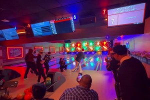 接近满分！奥科吉这保龄球技术，也是相当可以了